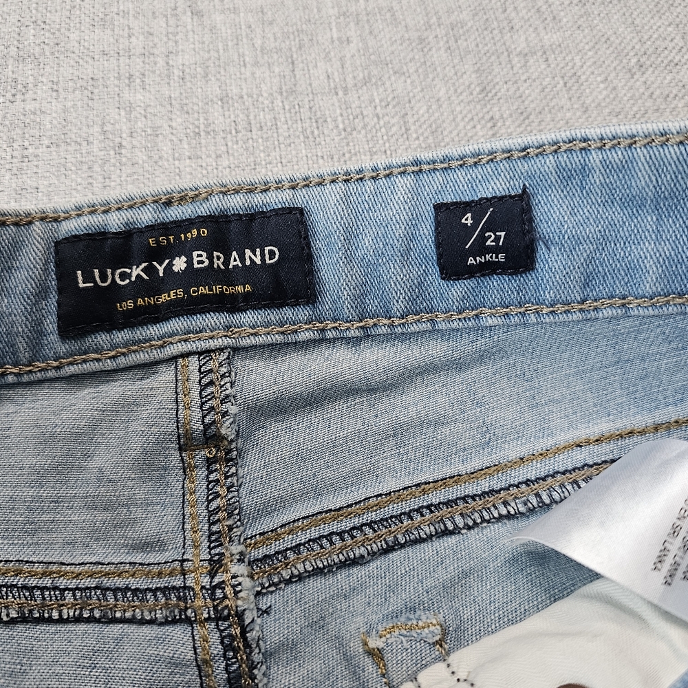 LUCKY BRAND Jeans Button Fly Ava Skinny Light Blue - Picture 5 of 14